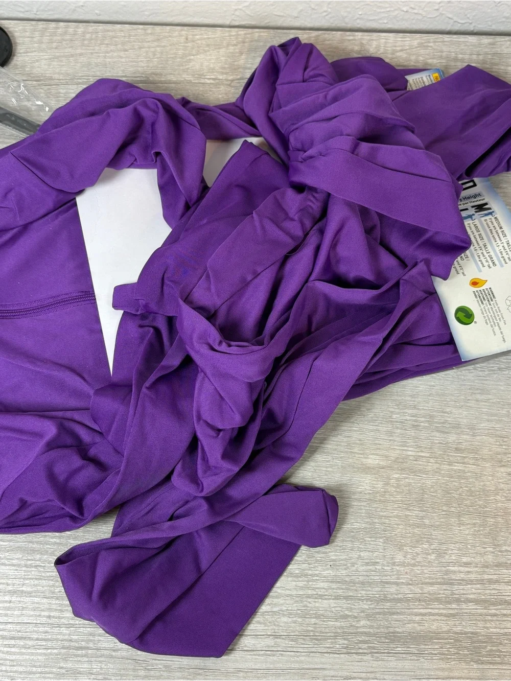 Rubies Second 2nd Skin Full Body Jumpsuit with Face Mask Adult Medium Purple